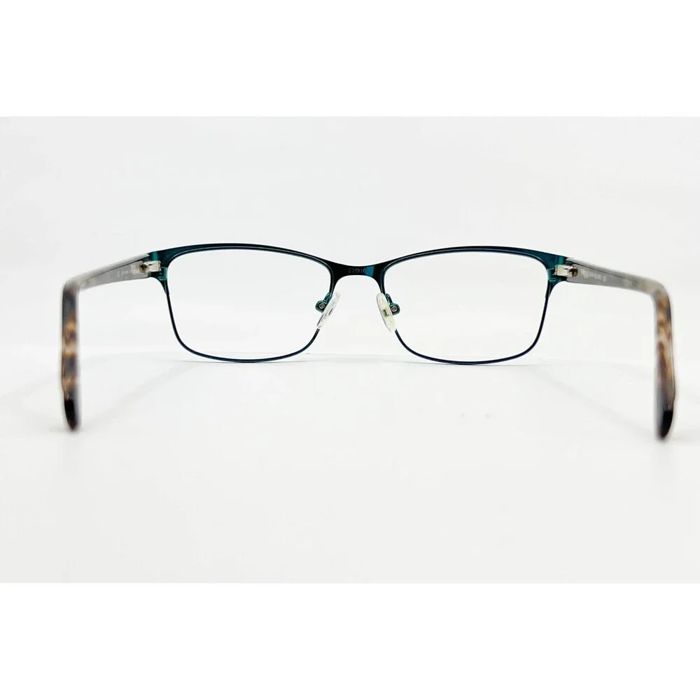 Phoebe Eyeglasses Women Teal Blue Rhinestone Accents 52-16-135